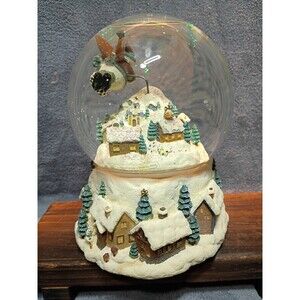 Debbie Mumm Snow Angel Village Musical Snow Globe 2000 Frosty Christmas Angel
